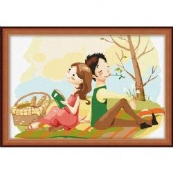 картина по номерам на подрамнике 20×30cm CX1018